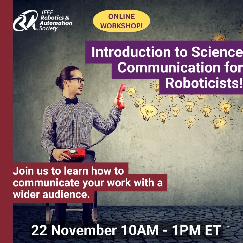 Online practical training in science communication - register here! - Robohub